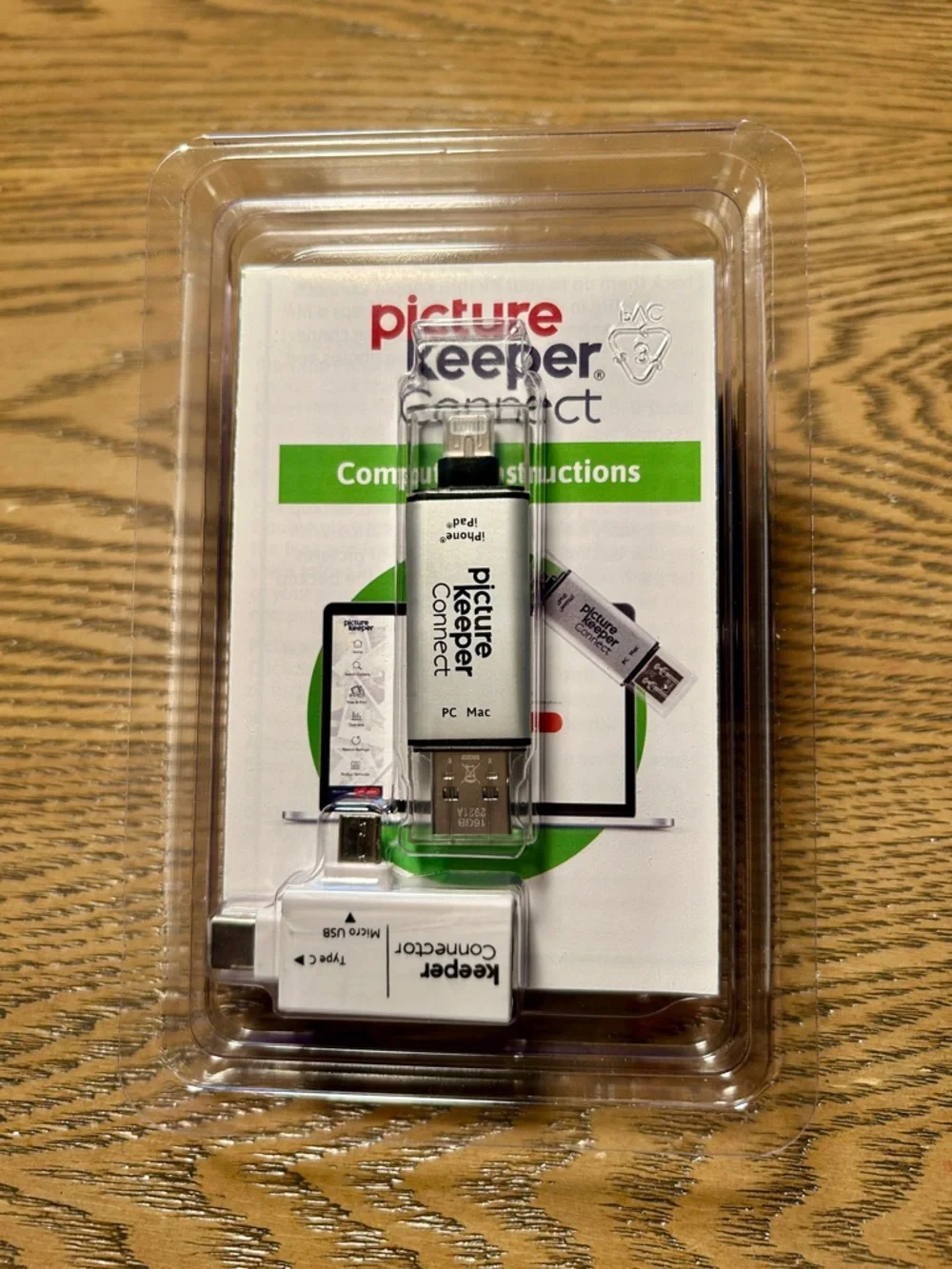 Picture Keeper Connect 16GB Photo Backup USB for iPhone Android PC Mac
